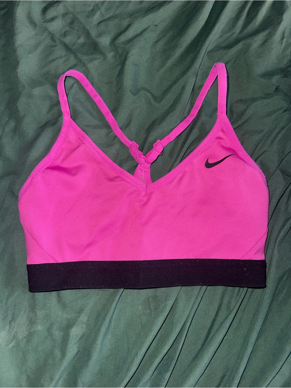 Nike Hot Pink Sports Bra with Black Band